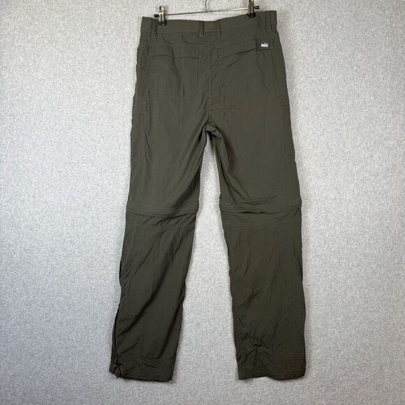REI Co-op Womens Size XL Pants Green Classic Sahara Convertible Hiking Nylon - Picture 8 of 9